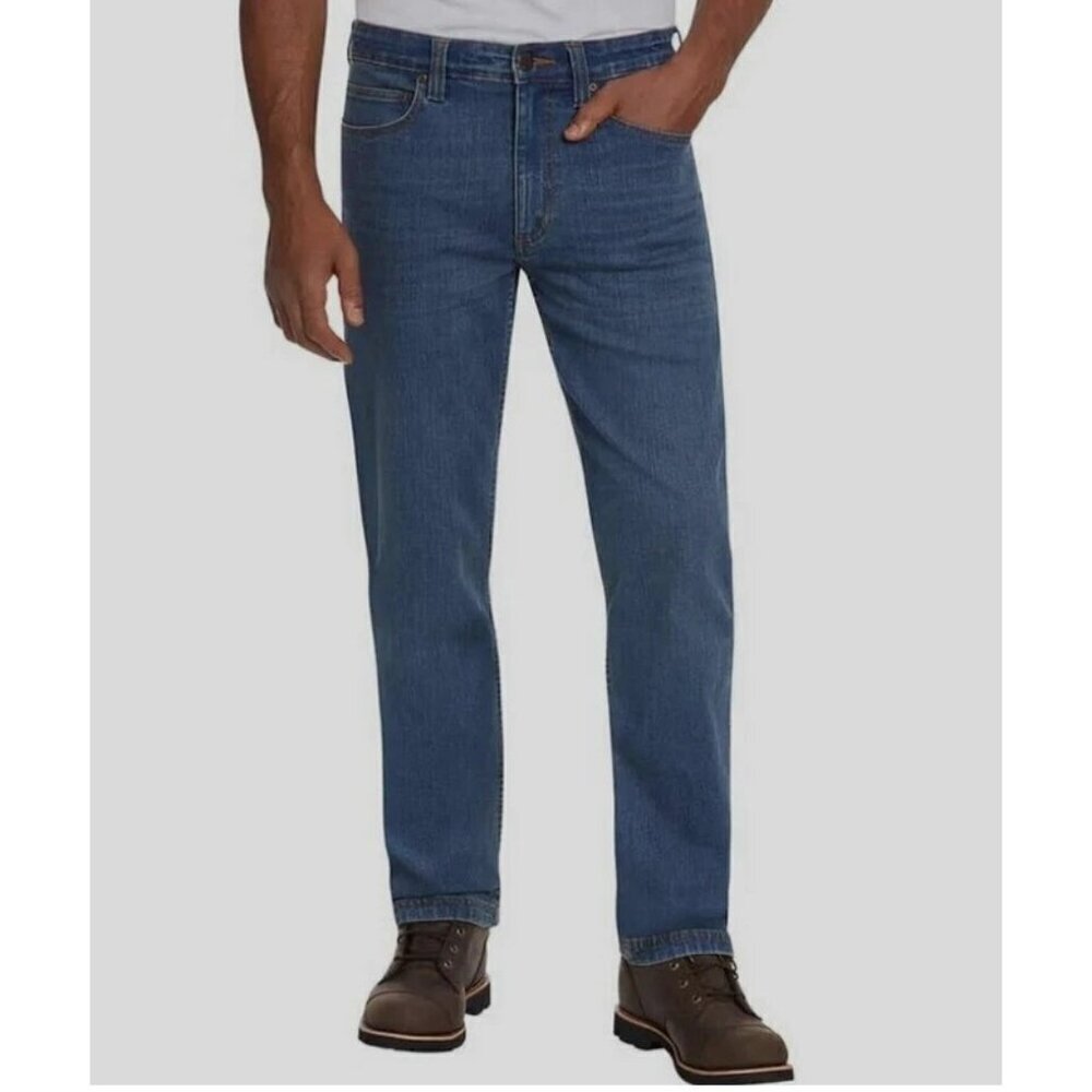 NEW Kirkland Signature Men's Size 30x32 Blue Jeans Straight Leg Stretch